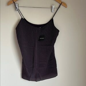 Club Monaco Black Fitted Camisole with Spaghetti Straps
